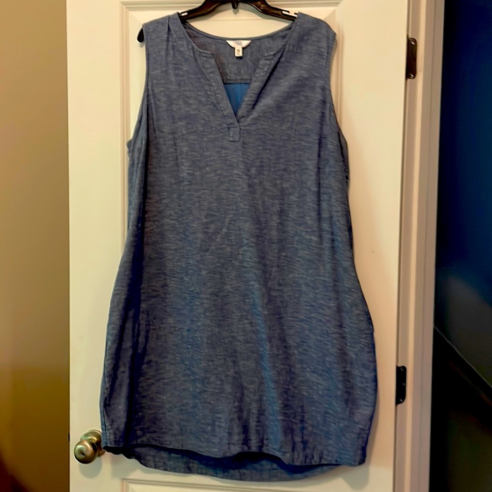 Blue stone wash dress